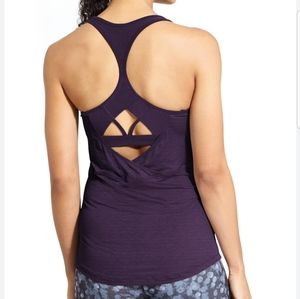 Athleta Purple Reach & Restore Tank Top Sz M